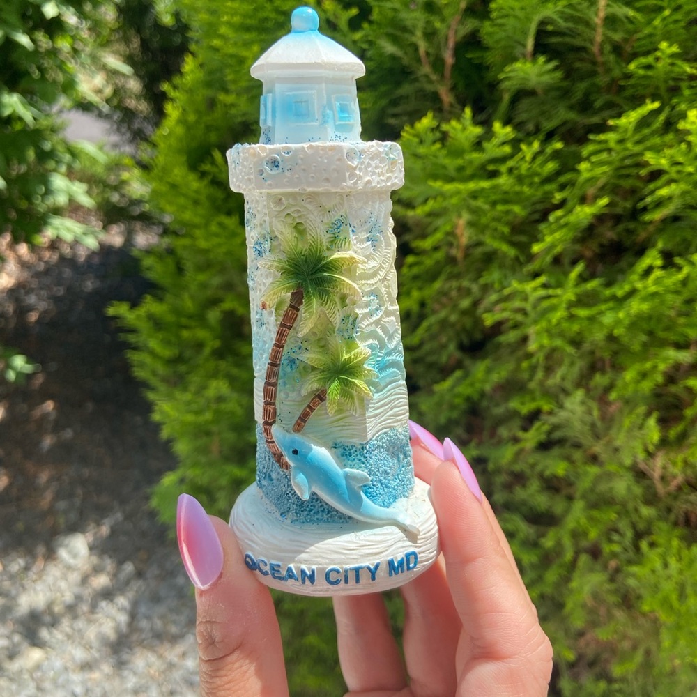 Ocean City MD Lighthouse Souvenir - Small Lighthouse Decor - Beach Decor